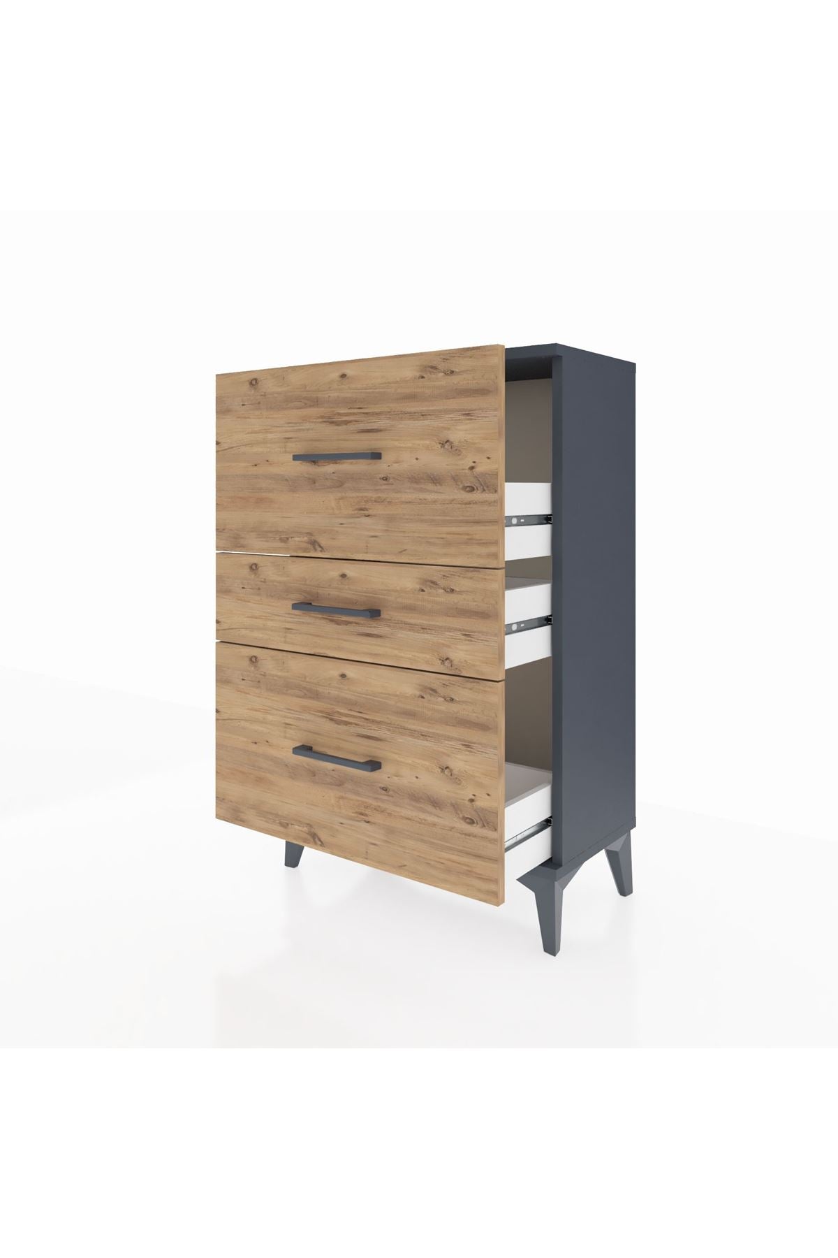 Arges Komodin 3 Çekmeceli 60x30x96 - S14M013V6A