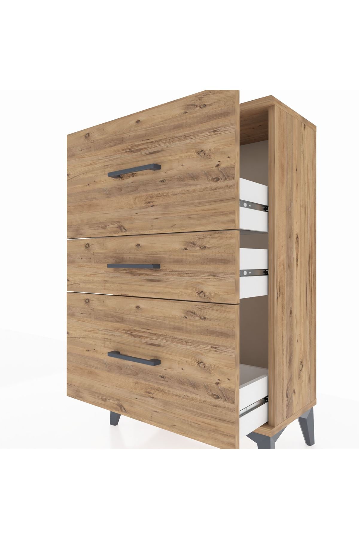 Arges Komodin 3 Çekmeceli 60x30x96 - S14M013V9A