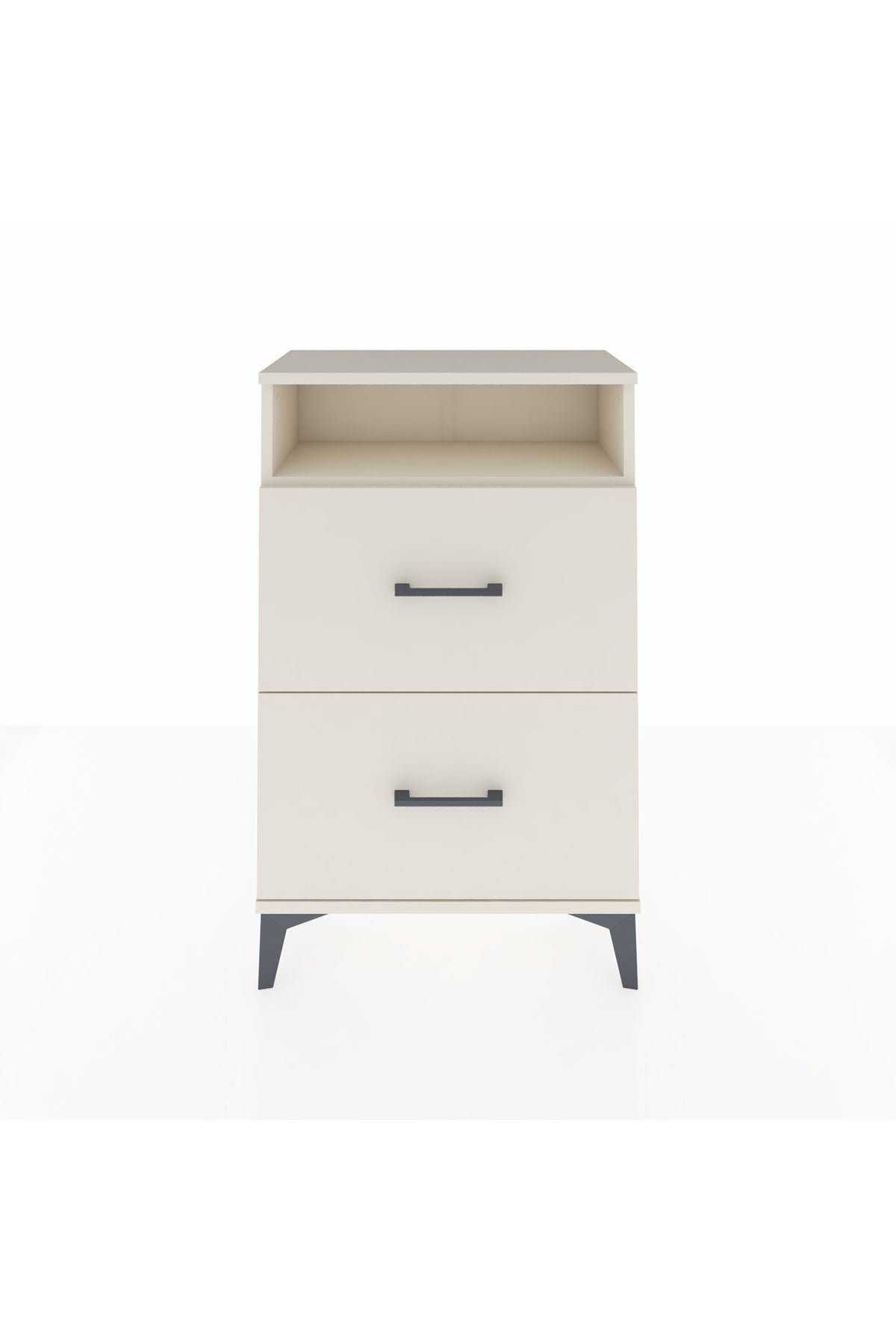 Arges Komodin Tek Raflı 2 Çekmeceli 60x30x96 - S14M014V1A