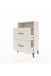 Arges Komodin Tek Raflı 2 Çekmeceli 60x30x96 - S14M014V1A