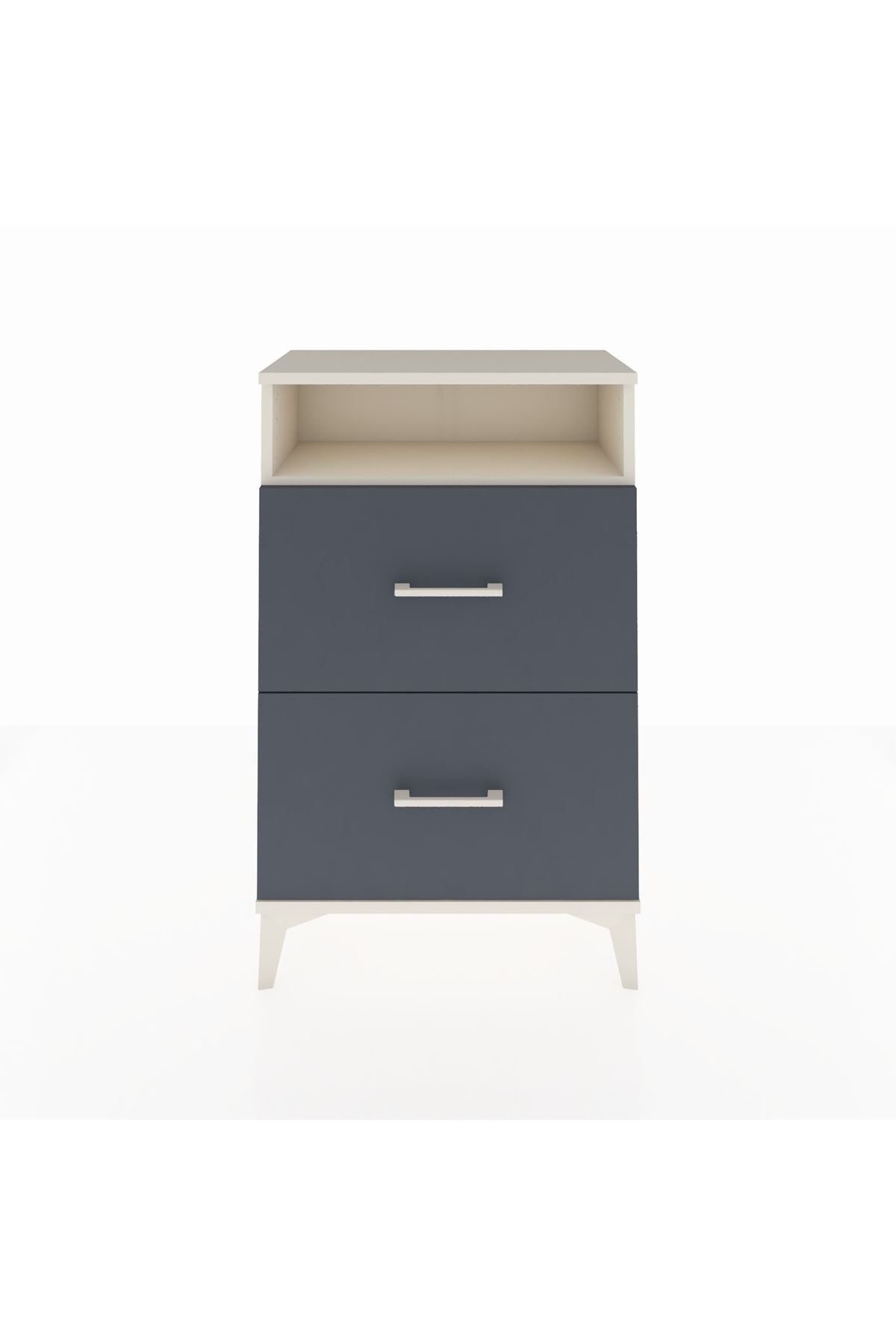 Arges Komodin Tek Raflı 2 Çekmeceli 60x30x96 - S14M014V2A