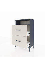 Arges Komodin Tek Raflı 2 Çekmeceli 60x30x96 - S14M014V4A