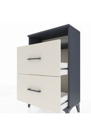 Arges Komodin Tek Raflı 2 Çekmeceli 60x30x96 - S14M014V4A