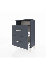 Arges Komodin Tek Raflı 2 Çekmeceli 60x30x96 - S14M014V5A