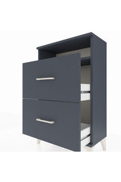 Arges Komodin Tek Raflı 2 Çekmeceli 60x30x96 - S14M014V5A