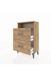 Arges Komodin Tek Raflı 2 Çekmeceli 60x30x96 - S14M014V9A