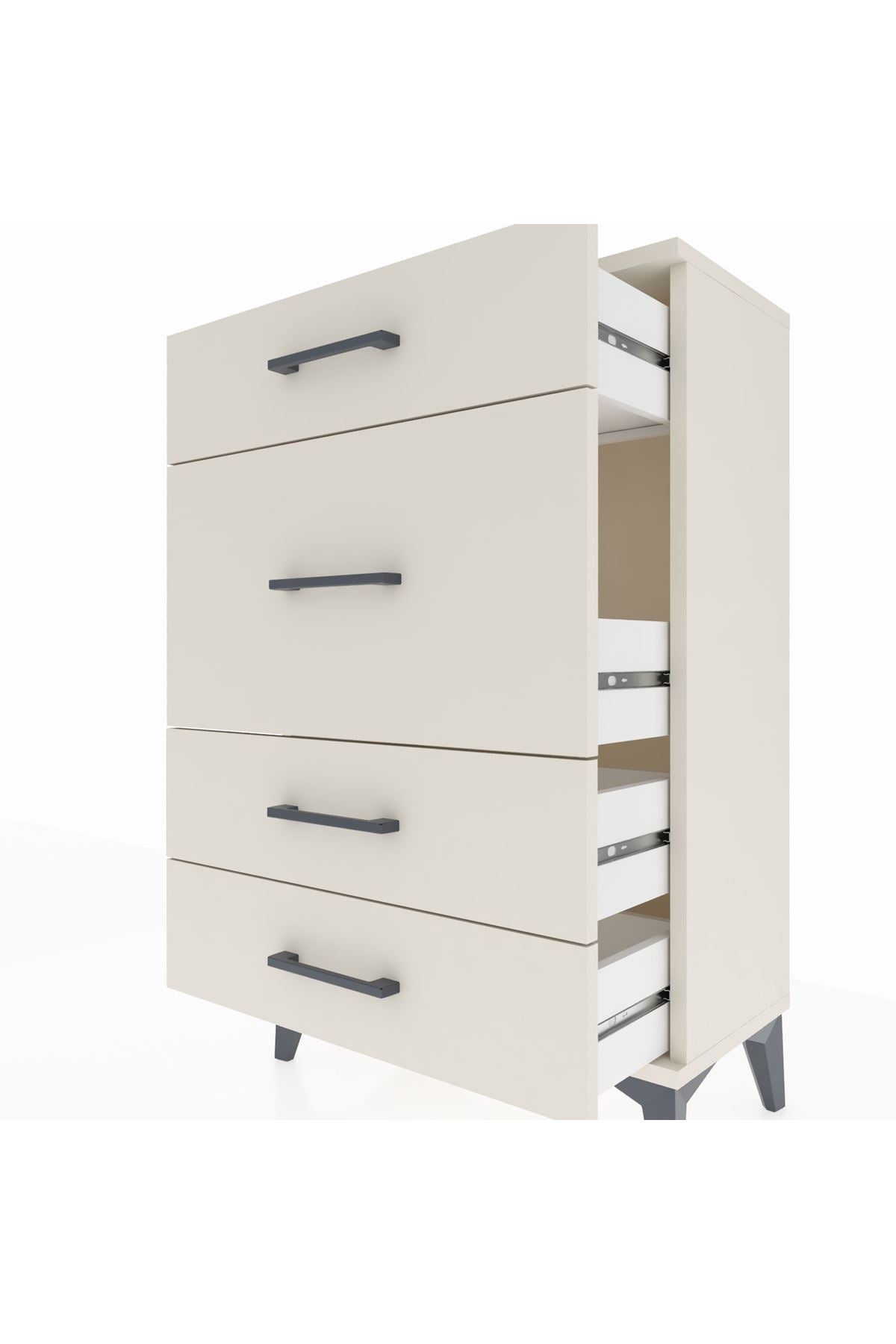 Arges Komodin 4 Çekmeceli 60x30x96 - S14M015V1A