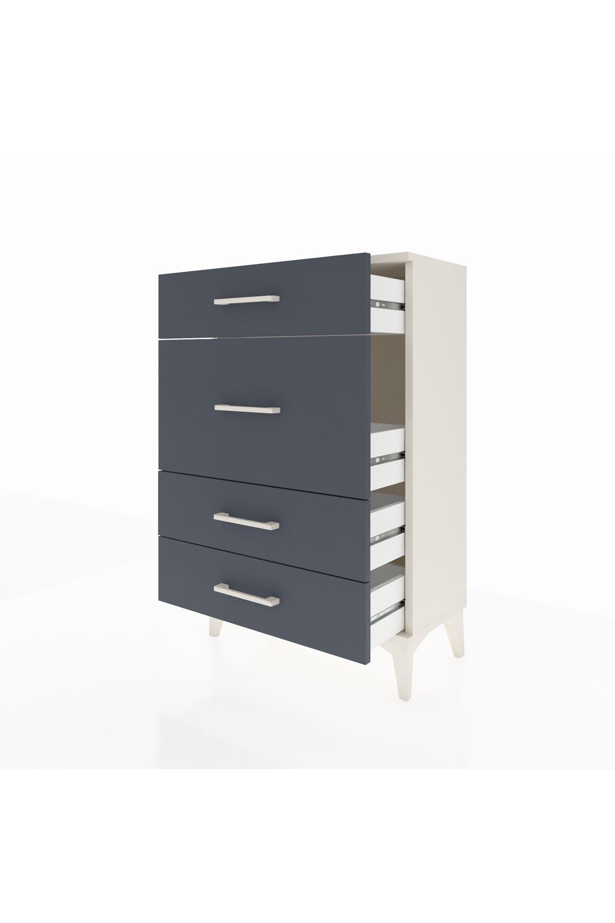 Arges Komodin 4 Çekmeceli 60x30x96 - S14M015V2A