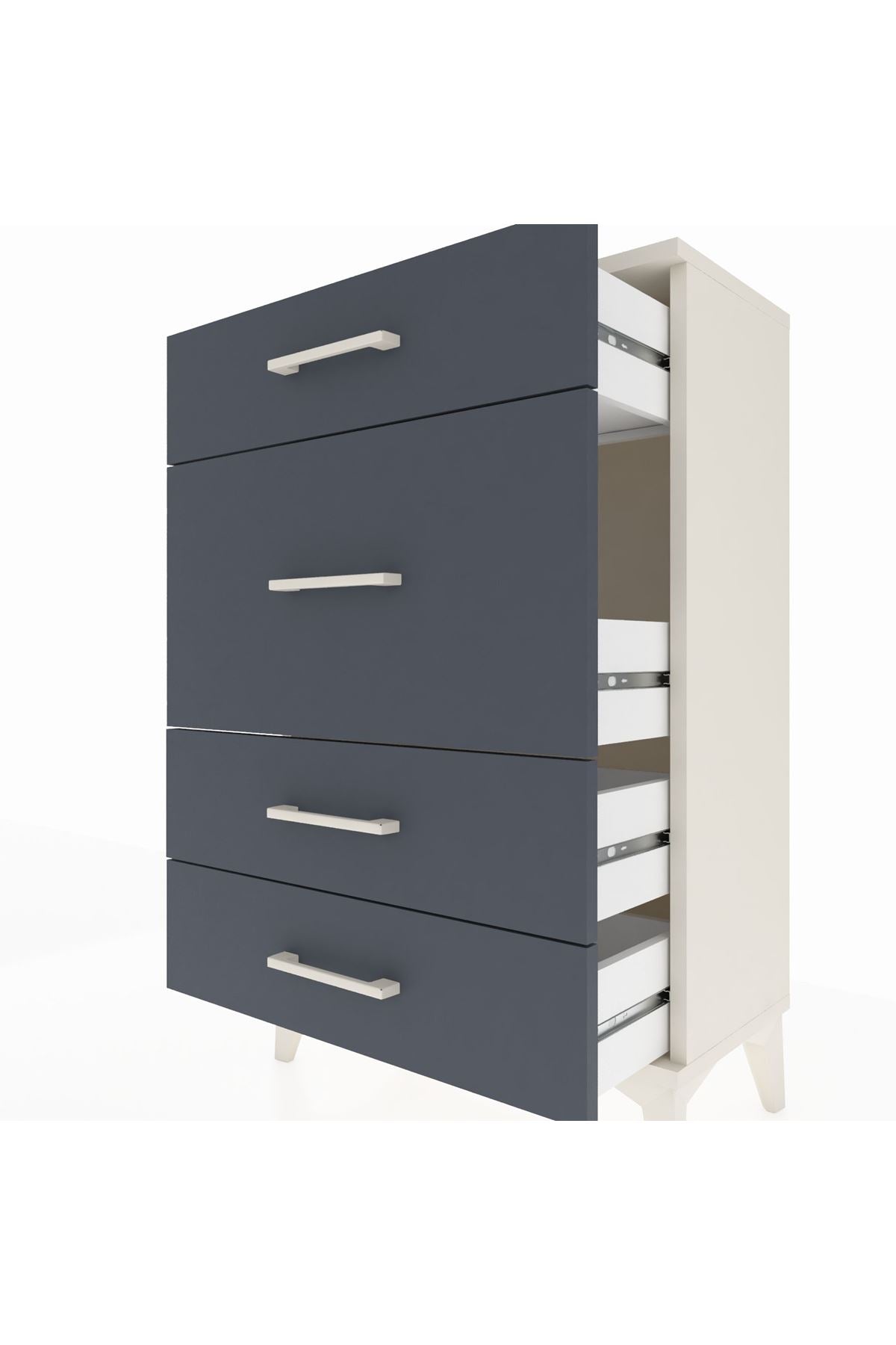 Arges Komodin 4 Çekmeceli 60x30x96 - S14M015V2A