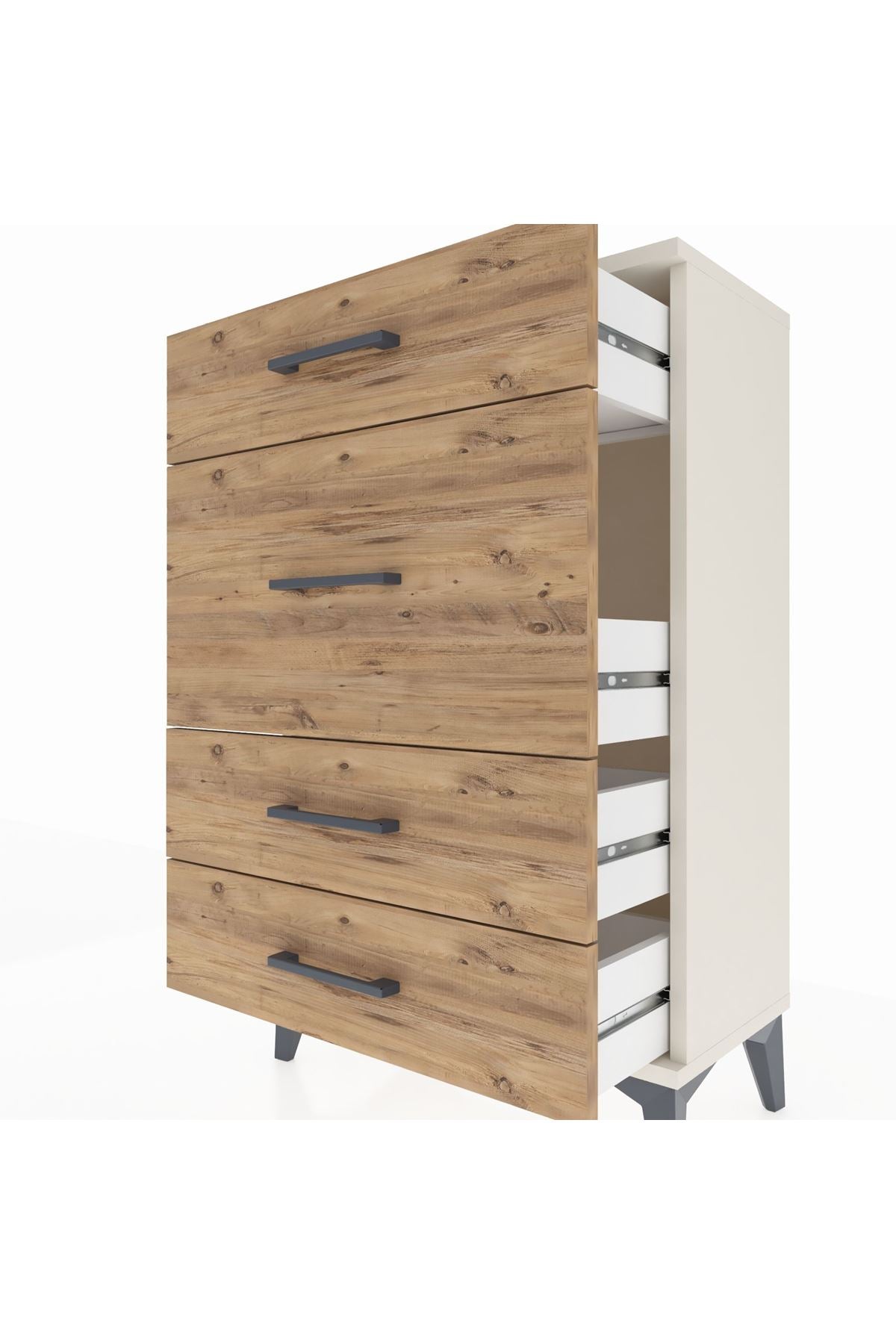 Arges Komodin 4 Çekmeceli 60x30x96 - S14M015V3A