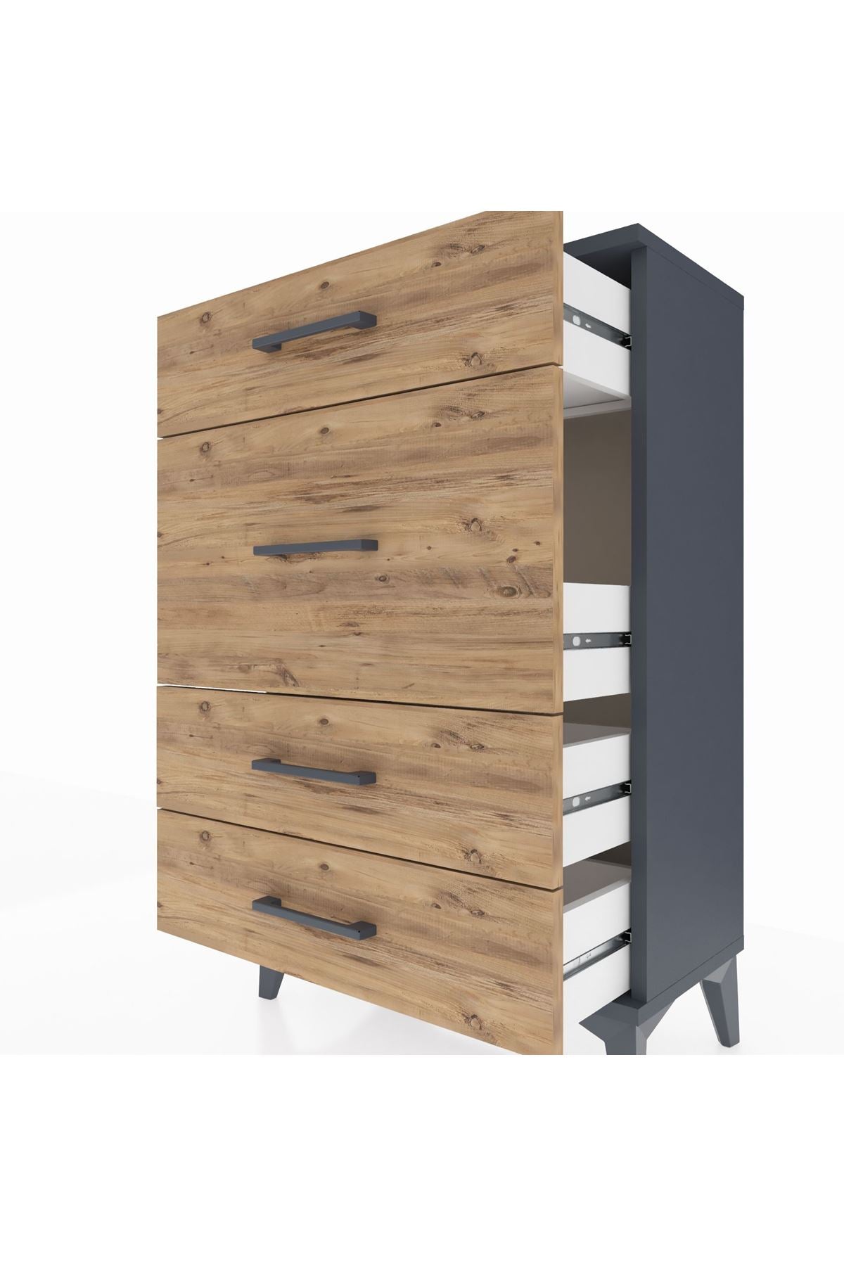 Arges Komodin 4 Çekmeceli 60x30x96 - S14M015V6A