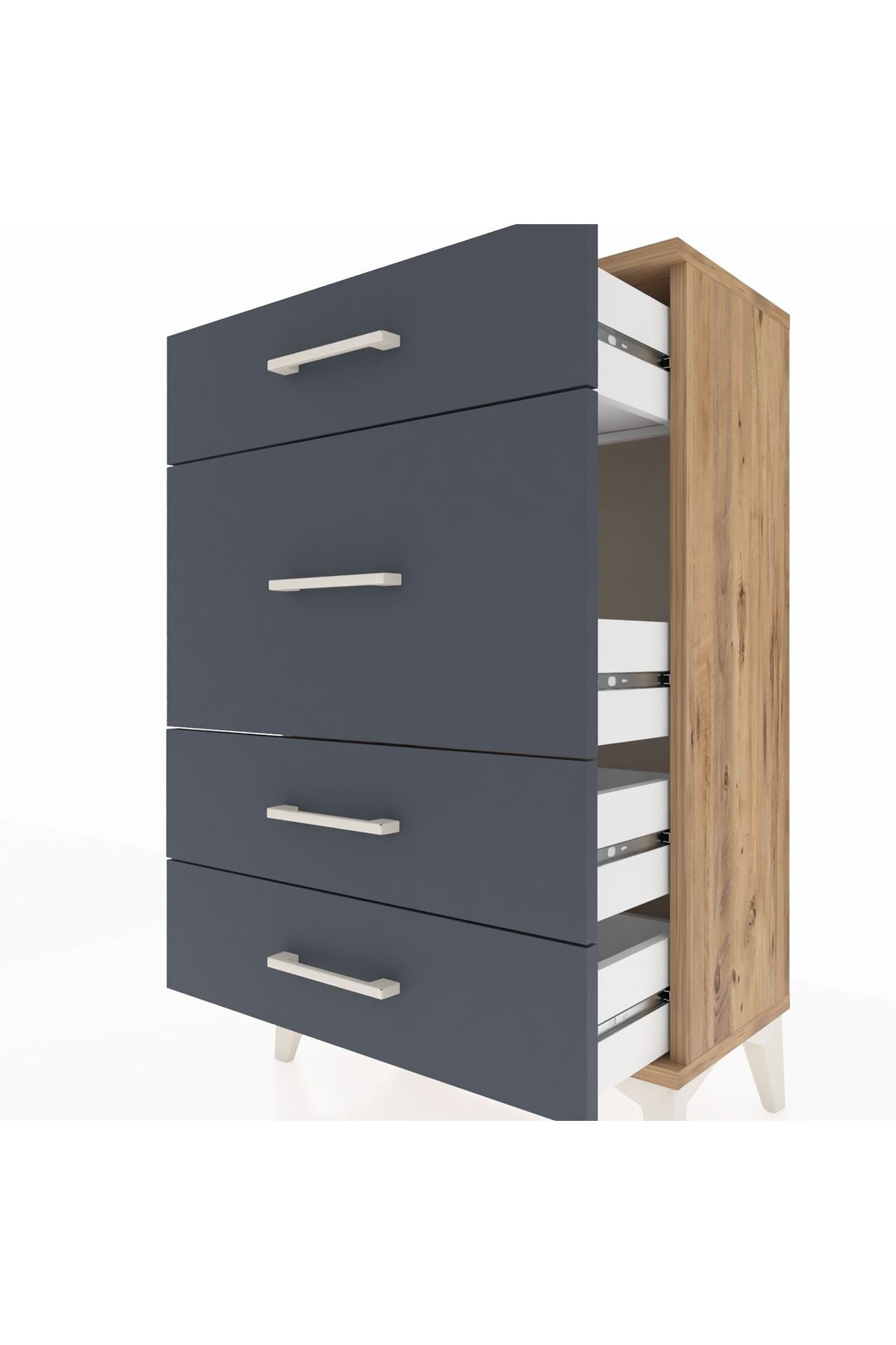 Arges Komodin 4 Çekmeceli 60x30x96 - S14M015V8A