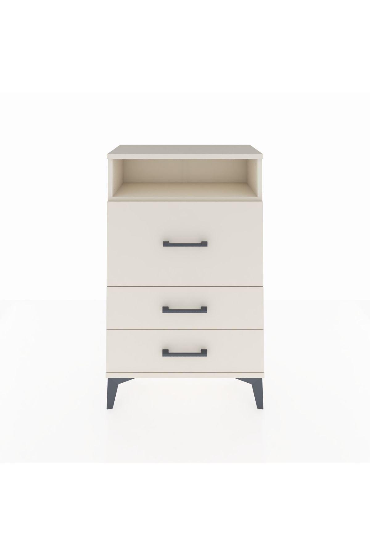 Arges Komodin Tek Raflı 3 Çekmeceli 60x30x96 - S14M016V1A
