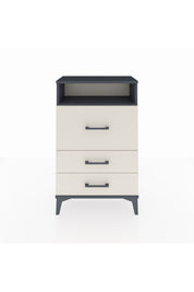 Arges Komodin Tek Raflı 3 Çekmeceli 60x30x96 - S14M016V4A