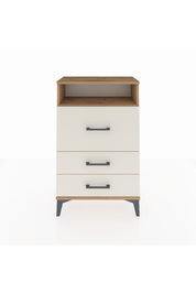 Arges Komodin Tek Raflı 3 Çekmeceli 60x30x96 - S14M016V7A