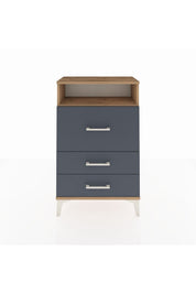 Arges Komodin Tek Raflı 3 Çekmeceli 60x30x96 - S14M016V8A