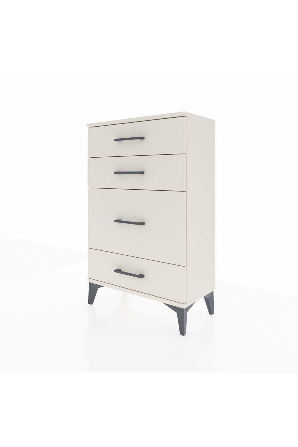 Arges Komodin 4 Çekmeceli 60x30x96 - S14M017V1A