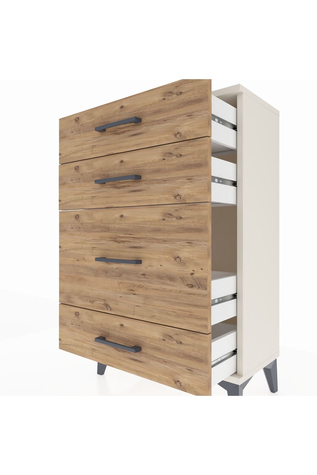 Arges Komodin 4 Çekmeceli 60x30x96 - S14M017V3A