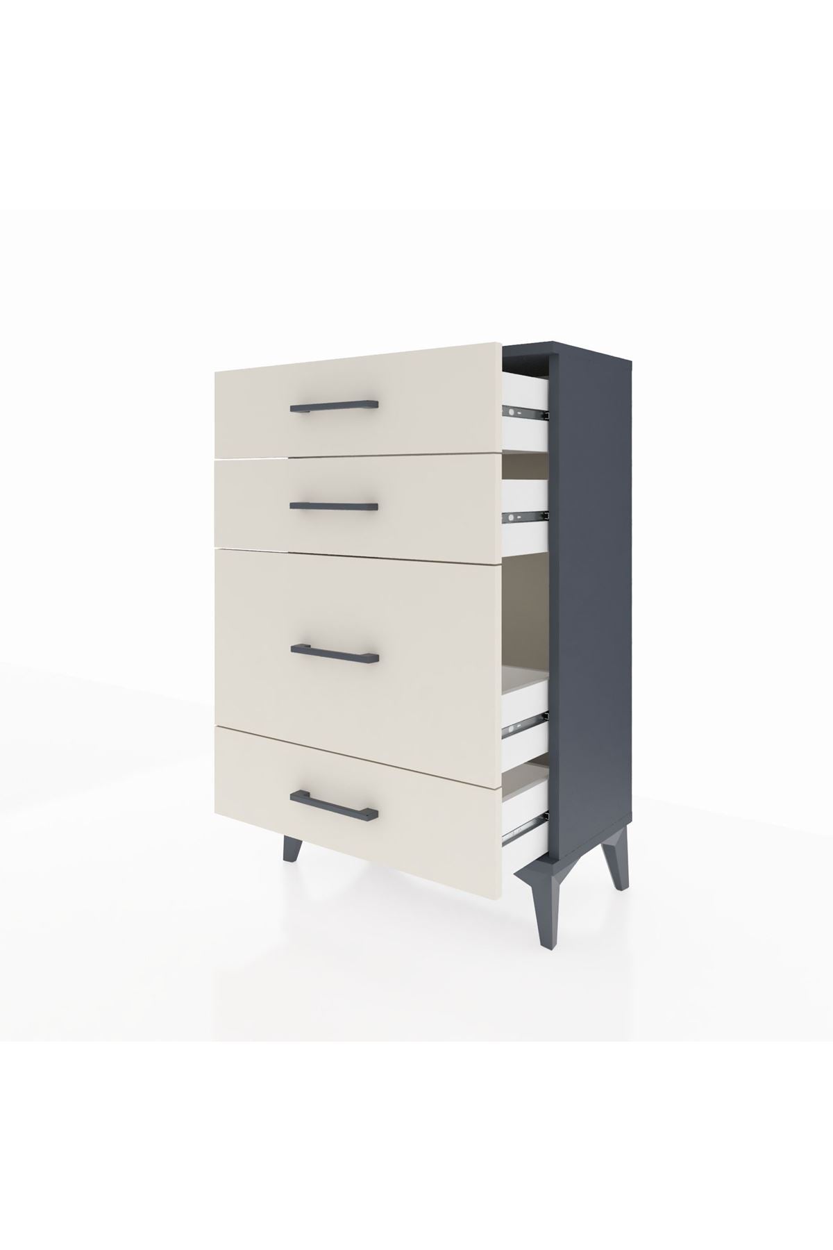 Arges Komodin 4 Çekmeceli 60x30x96 - S14M017V4A