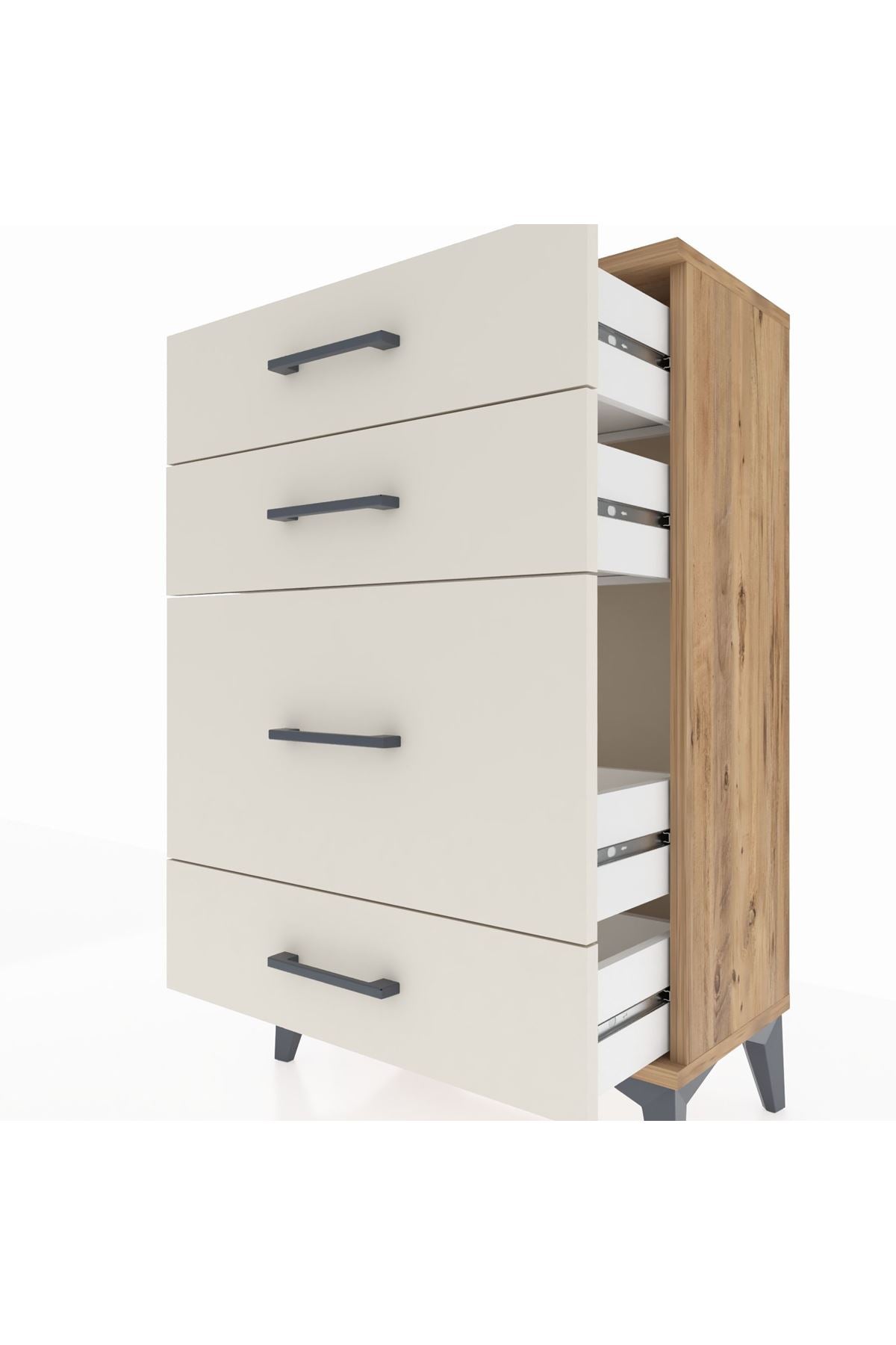 Arges Komodin 4 Çekmeceli 60x30x96 - S14M017V7A