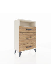 Arges Komodin Tek Raflı 3 Çekmeceli 60x30x96 - S14M018V3A