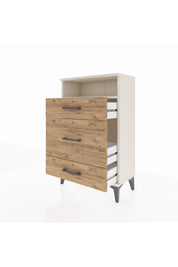 Arges Komodin Tek Raflı 3 Çekmeceli 60x30x96 - S14M018V3A