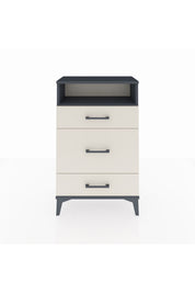 Arges Komodin Tek Raflı 3 Çekmeceli 60x30x96 - S14M018V4A