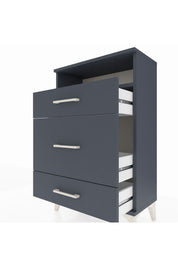 Arges Komodin Tek Raflı 3 Çekmeceli 60x30x96 - S14M018V5A