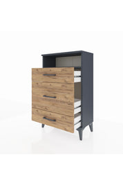 Arges Komodin Tek Raflı 3 Çekmeceli 60x30x96 - S14M018V6A