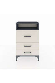 Arges Komodin Tek Raflı 3 Çekmeceli 60x30x96 - S14M019V4A