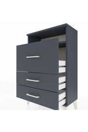 Arges Komodin Tek Raflı 3 Çekmeceli 60x30x96 - S14M019V5A