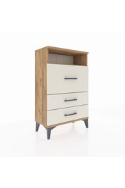 Arges Komodin Tek Raflı 3 Çekmeceli 60x30x96 - S14M019V7A