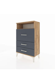 Arges Komodin Tek Raflı 3 Çekmeceli 60x30x96 - S14M019V8A