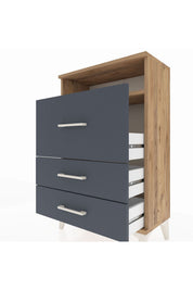 Arges Komodin Tek Raflı 3 Çekmeceli 60x30x96 - S14M019V8A