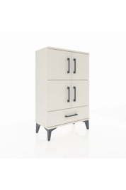 Arges Komodin 4 Raflı Tek Çekmeceli 4 Kapaklı 60x30x96 - S14M020V1A