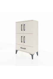 Arges Komodin 4 Raflı Tek Çekmeceli 4 Kapaklı 60x30x96 - S14M020V1A