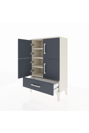 Arges Komodin 4 Raflı Tek Çekmeceli 4 Kapaklı 60x30x96 - S14M020V2A