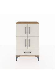 Arges Komodin 4 Raflı Tek Çekmeceli 4 Kapaklı 60x30x96 - S14M020V7A