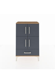 Arges Komodin 4 Raflı Tek Çekmeceli 4 Kapaklı 60x30x96 - S14M020V8A