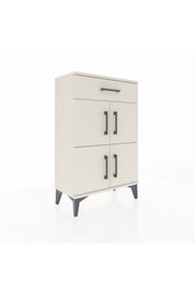 Arges Komodin Tek Raflı Tek Çekmeceli 4 Kapaklı 60x30x96 - S14M021V1A