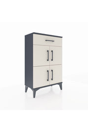 Arges Komodin Tek Raflı Tek Çekmeceli 4 Kapaklı 60x30x96 - S14M021V4A