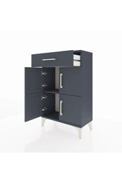 Arges Komodin Tek Raflı Tek Çekmeceli 4 Kapaklı 60x30x96 - S14M021V5A