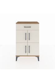 Arges Komodin Tek Raflı Tek Çekmeceli 4 Kapaklı 60x30x96 - S14M021V7A