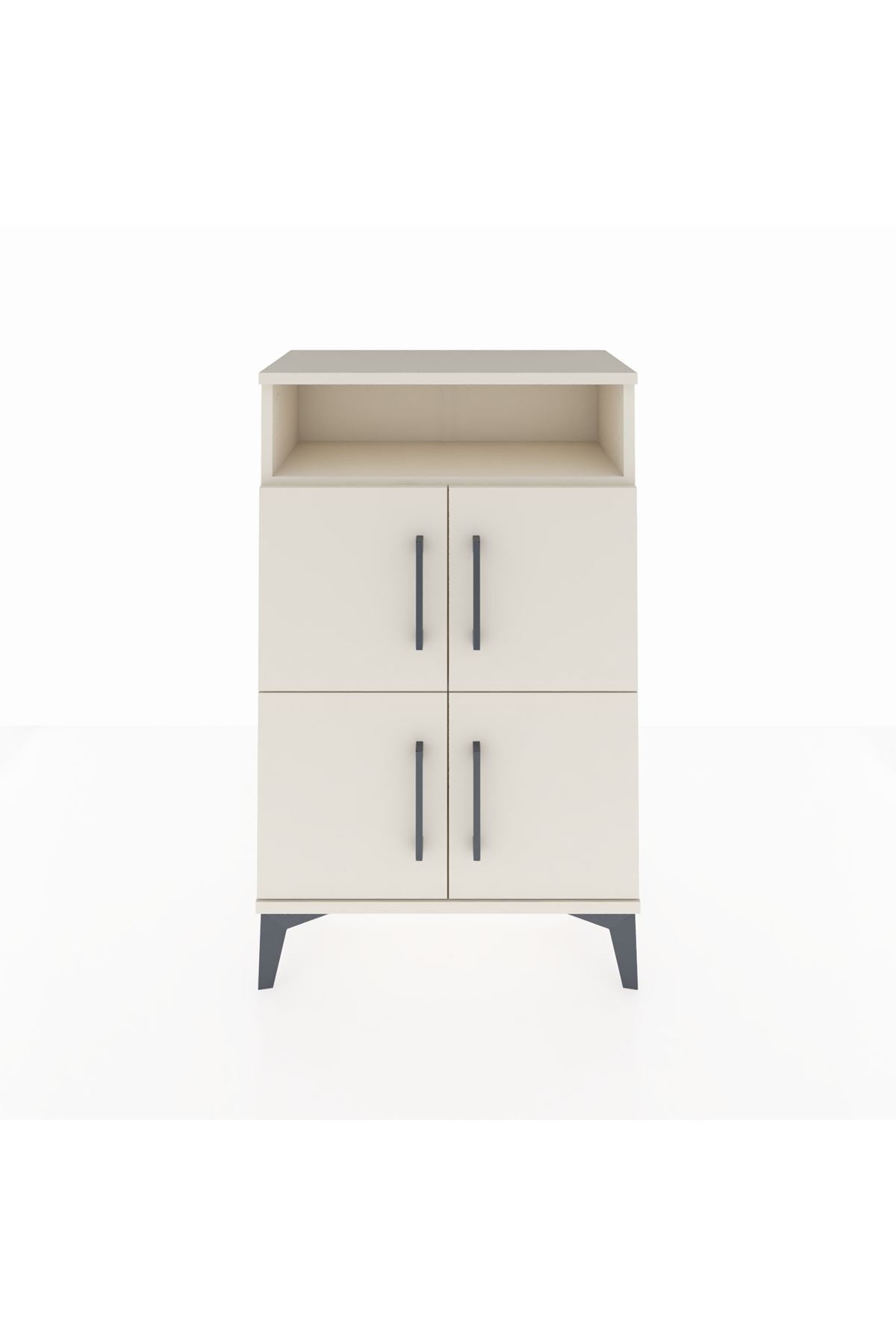 Arges Komodin Tek Raflı 4 Kapaklı 60x30x96 - S14M022V1A