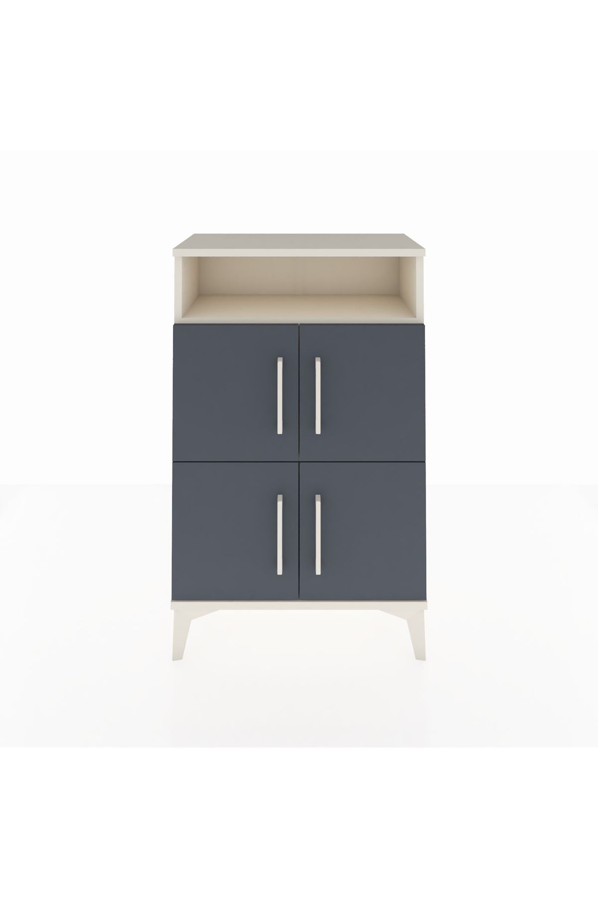 Arges Komodin Tek Raflı 4 Kapaklı 60x30x96 - S14M022V2A