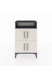 Arges Komodin Tek Raflı 4 Kapaklı 60x30x96 - S14M022V4A