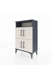 Arges Komodin Tek Raflı 4 Kapaklı 60x30x96 - S14M022V4A