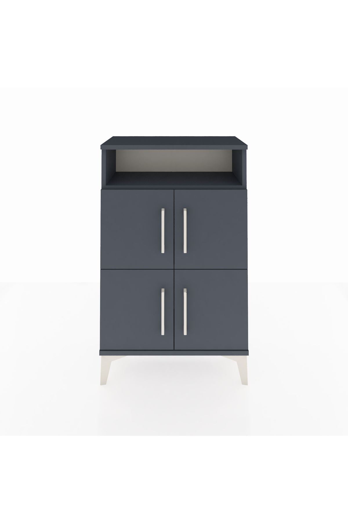 Arges Komodin Tek Raflı 4 Kapaklı 60x30x96 - S14M022V5A