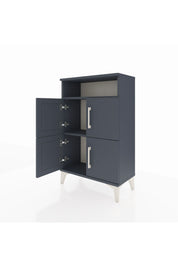 Arges Komodin Tek Raflı 4 Kapaklı 60x30x96 - S14M022V5A