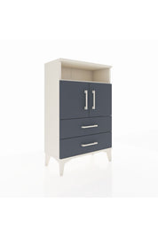 Arges Komodin 2 Raflı 2 Çekmeceli 2 Kapaklı 60x30x96 - S14M023V2A
